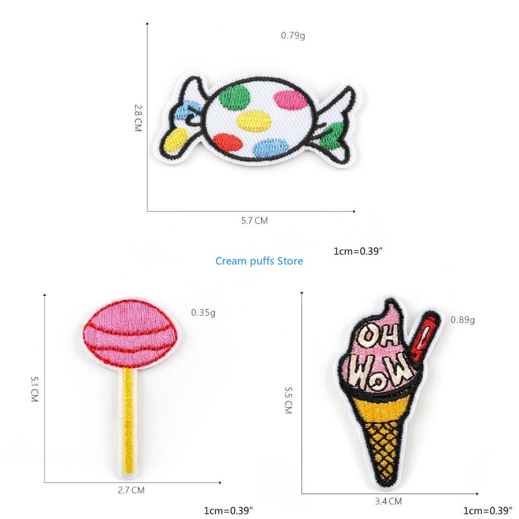 Embroidery Cream - 50Le 20 -stcs Cartoon Lollipop Ice
