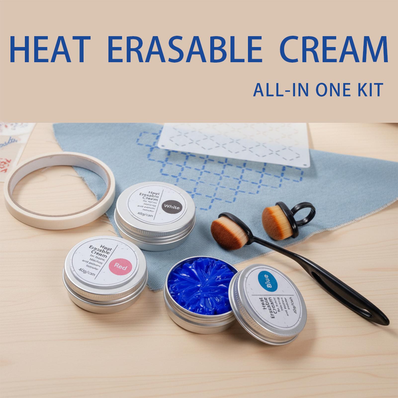 Embroidery Cream - 40g/blikje Hitte-uitwisbare textielcrème strijk-af te halen