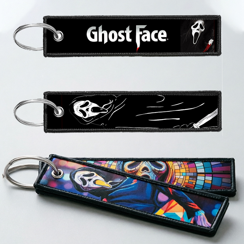 Embroidery Frame - GHOST FACE sleutelhanger voor mannen vrouwen