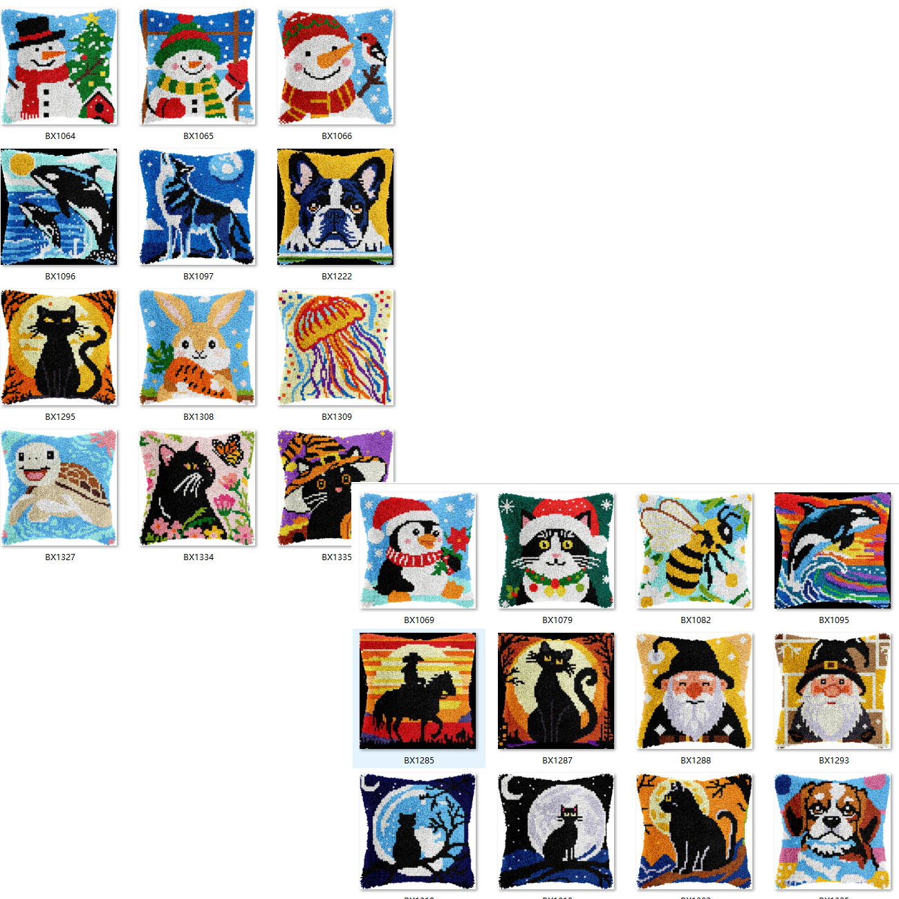 Printed Embroidery Kit - Bee klink haak kit tapijt canvas