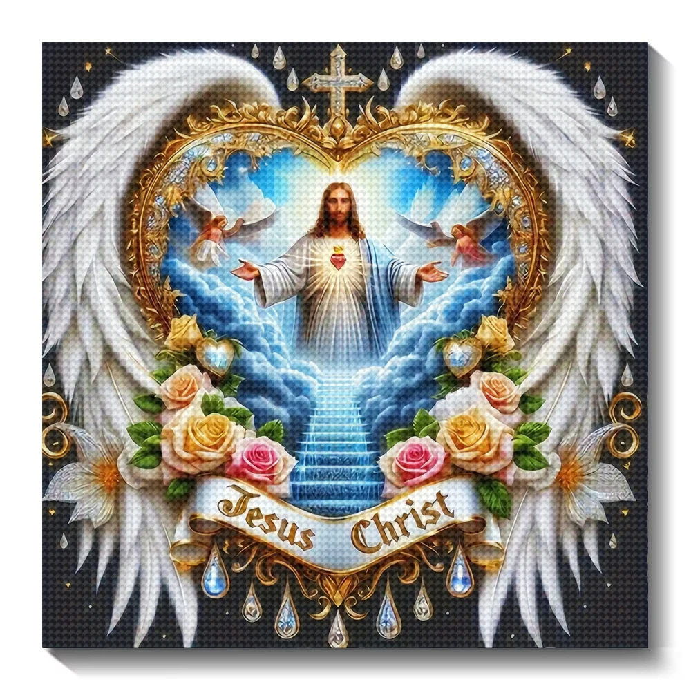 Embroidery Icon - 5D DIY diamant schilderij portret Jezus