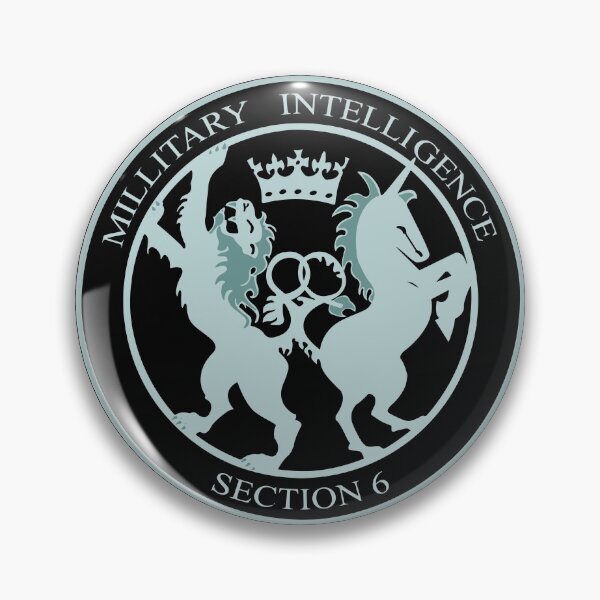 Embroidery Icon - Mi6 geheime diensten zachte knop pin