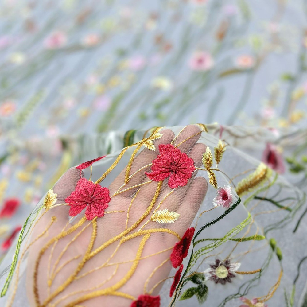 Geborduurde waterplant kant st - Embroidery Web recensie en prijs