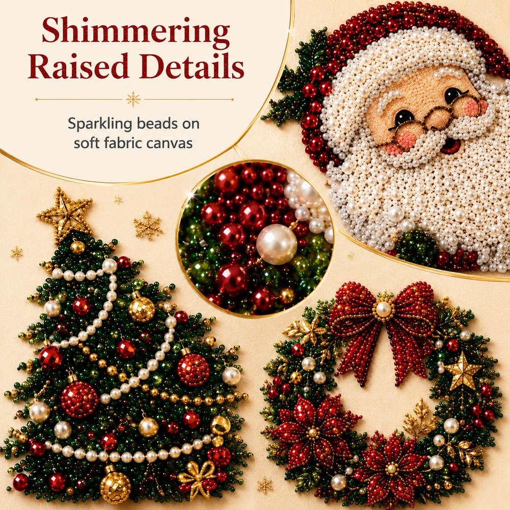 Kerstmis Kerstman Parel Kunst  - Embroidery Frame recensie en prijs