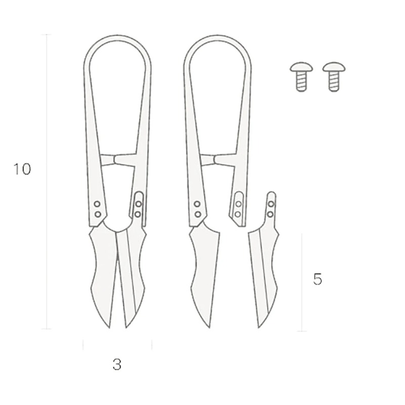 Kleine messing schaar, kleine  - Embroidery Scissors Small recensie en prijs