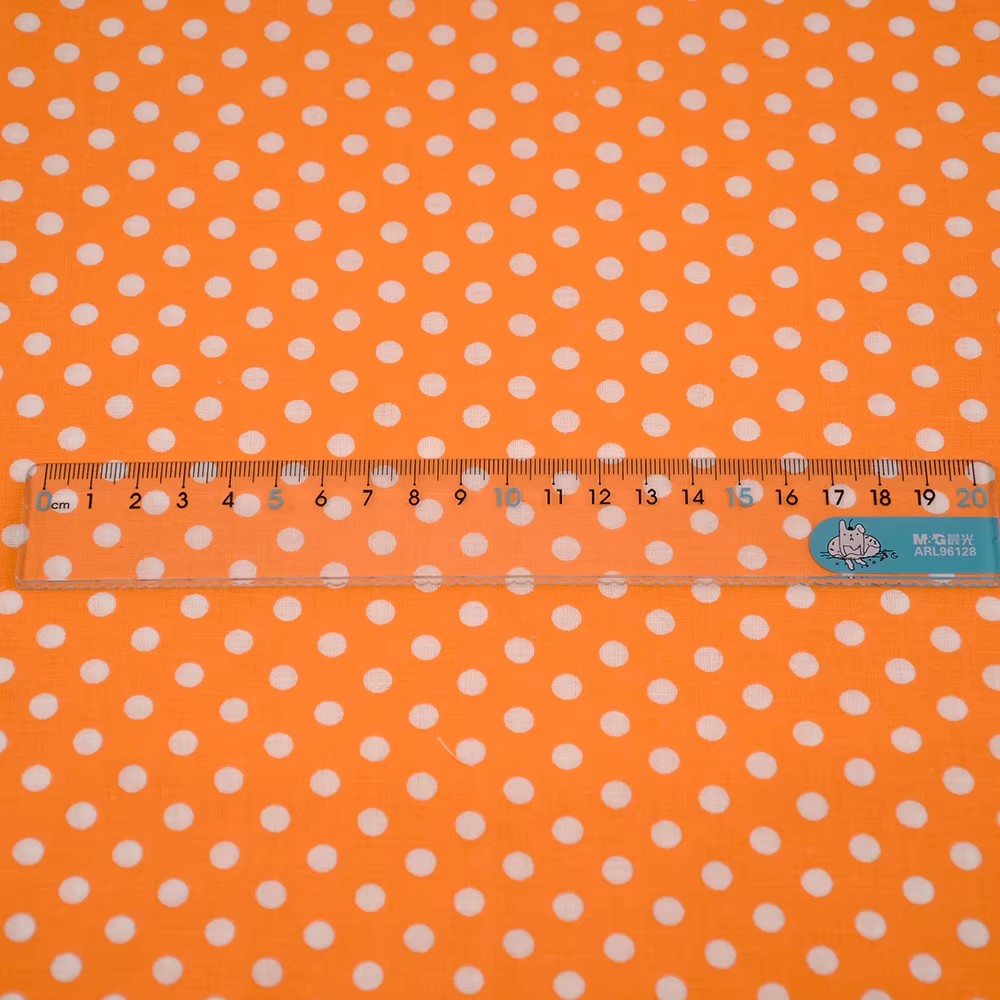 50X150Cm Wit Oranje Polka Dot  - Embroidery Garments recensie en prijs