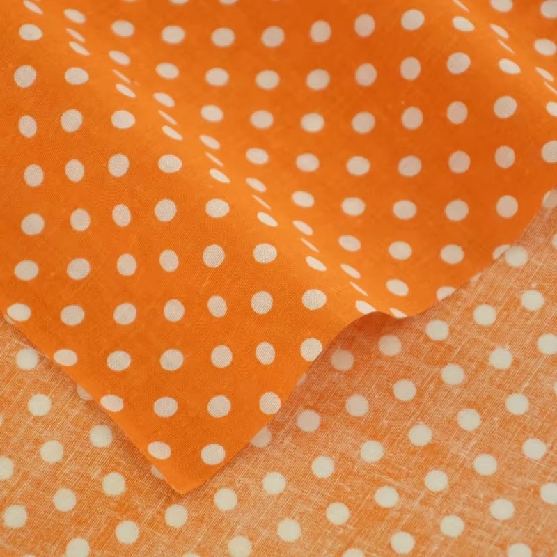 50X150Cm Wit Oranje Polka Dot  - Embroidery Garments recensie en prijs