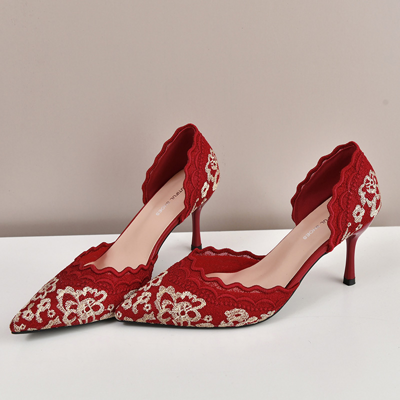 Luxe Rood Wit Kant Borduren Ho - Embroidery Red recensie en prijs