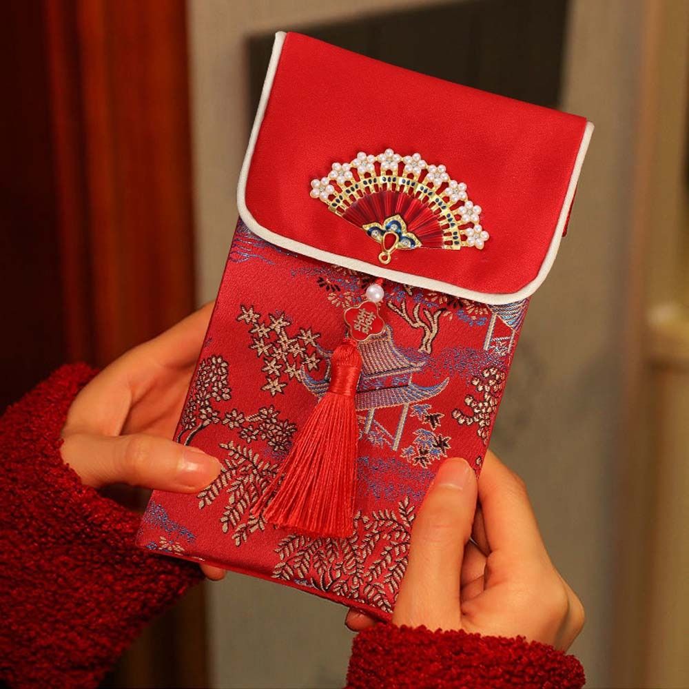 Nieuwjaarszegenwoorden Brokaat - Embroidery Red recensie en prijs