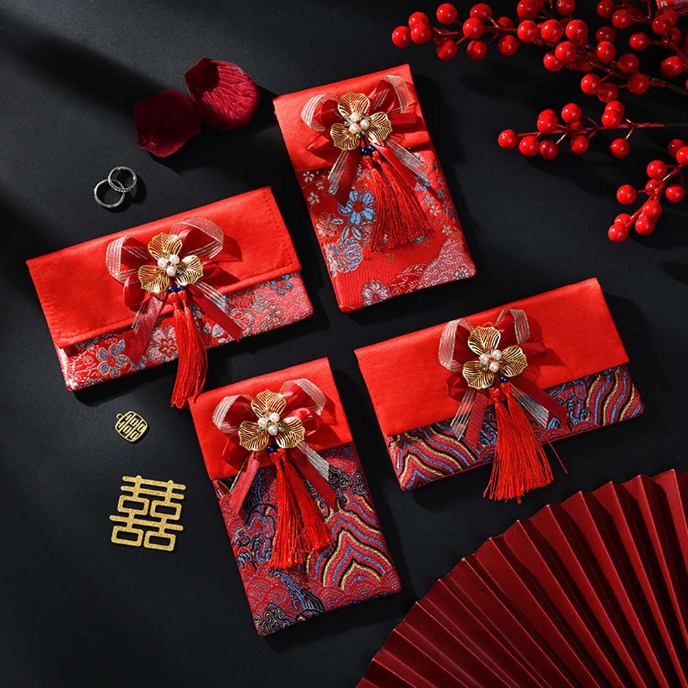 Nieuwjaarszegenwoorden Brokaat - Embroidery Red recensie en prijs