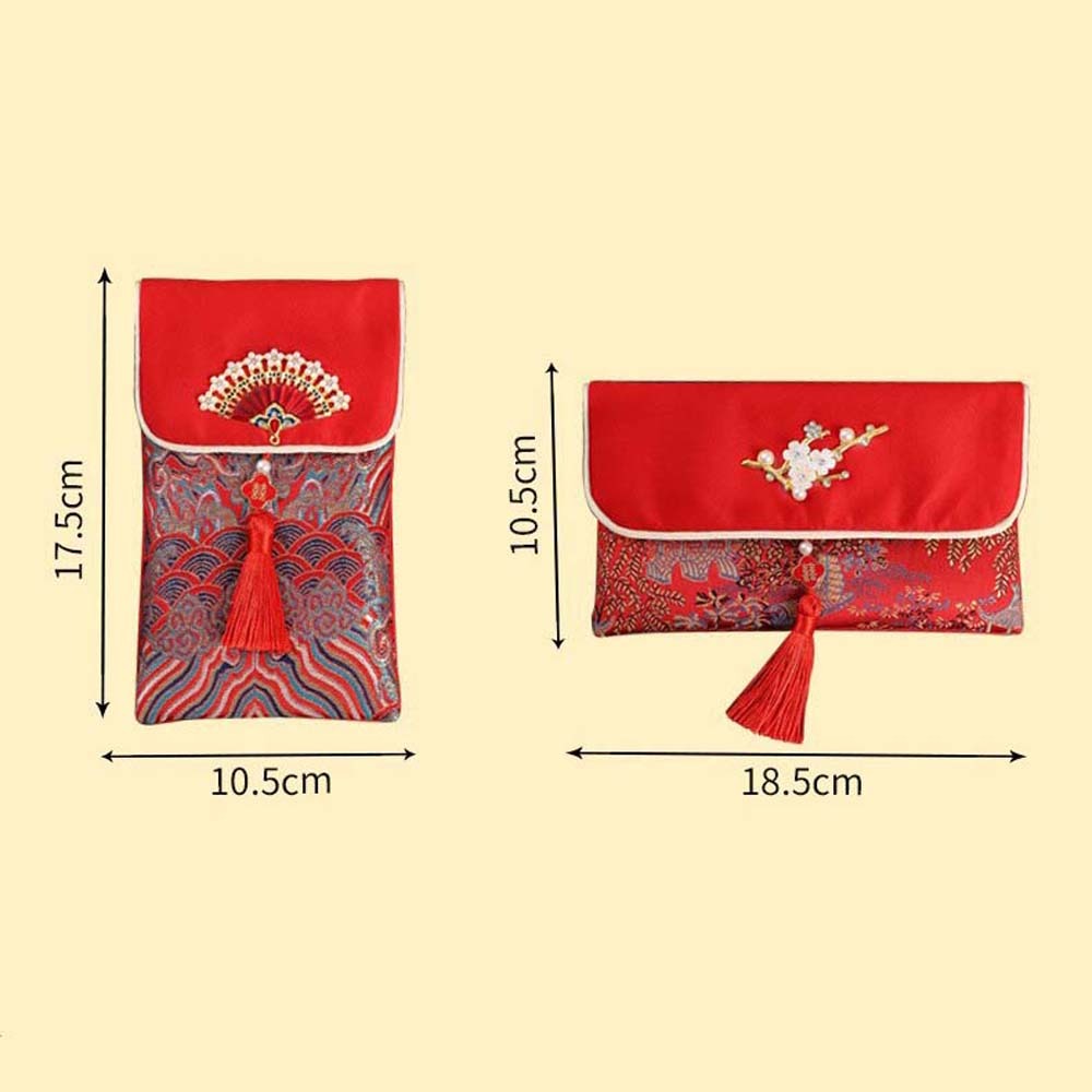Nieuwjaarszegenwoorden Brokaat - Embroidery Red recensie en prijs