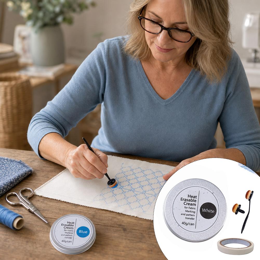Door warmte uitwisbare stoffen - Embroidery Cream recensie en prijs