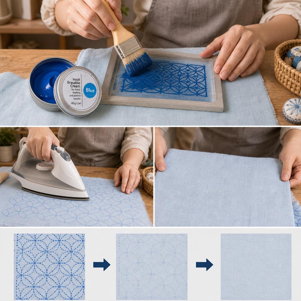Door warmte uitwisbare stoffen - Embroidery Cream recensie en prijs