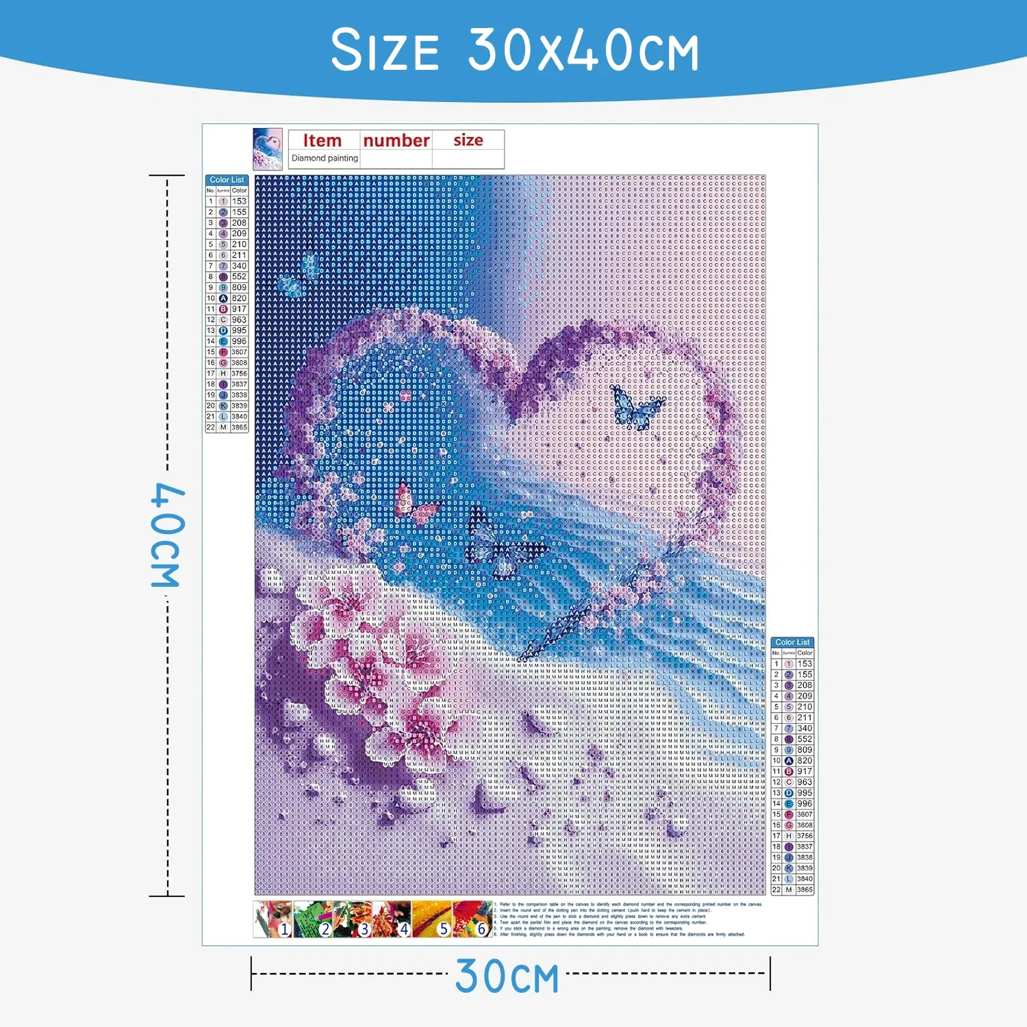 1pc frameloze diamantschilderi - Embroidery Handicraft recensie en prijs