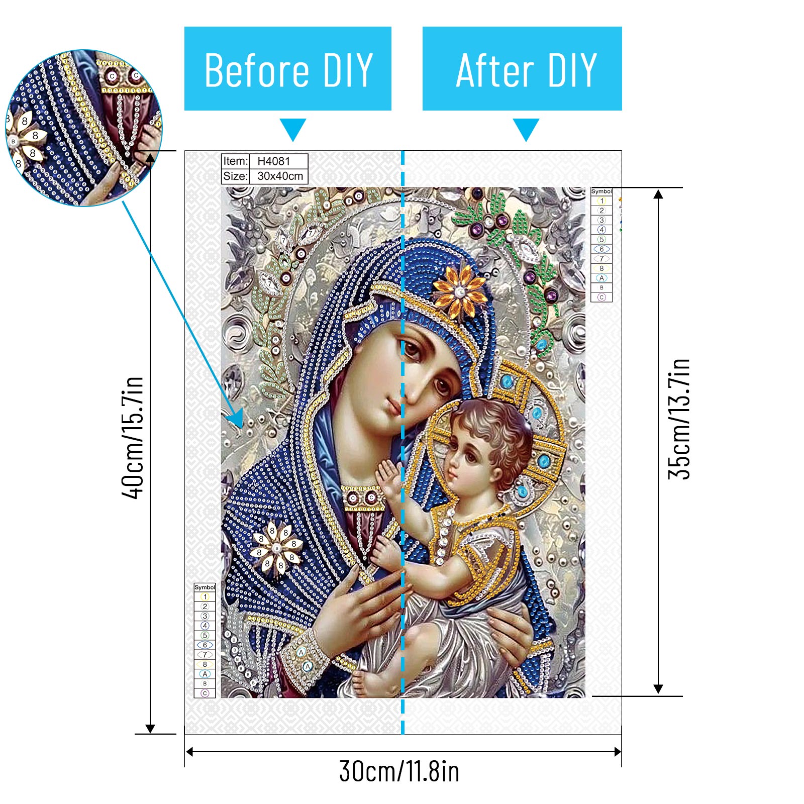Speciale vorm Diamond Art Pain - Embroidery Icon recensie en prijs
