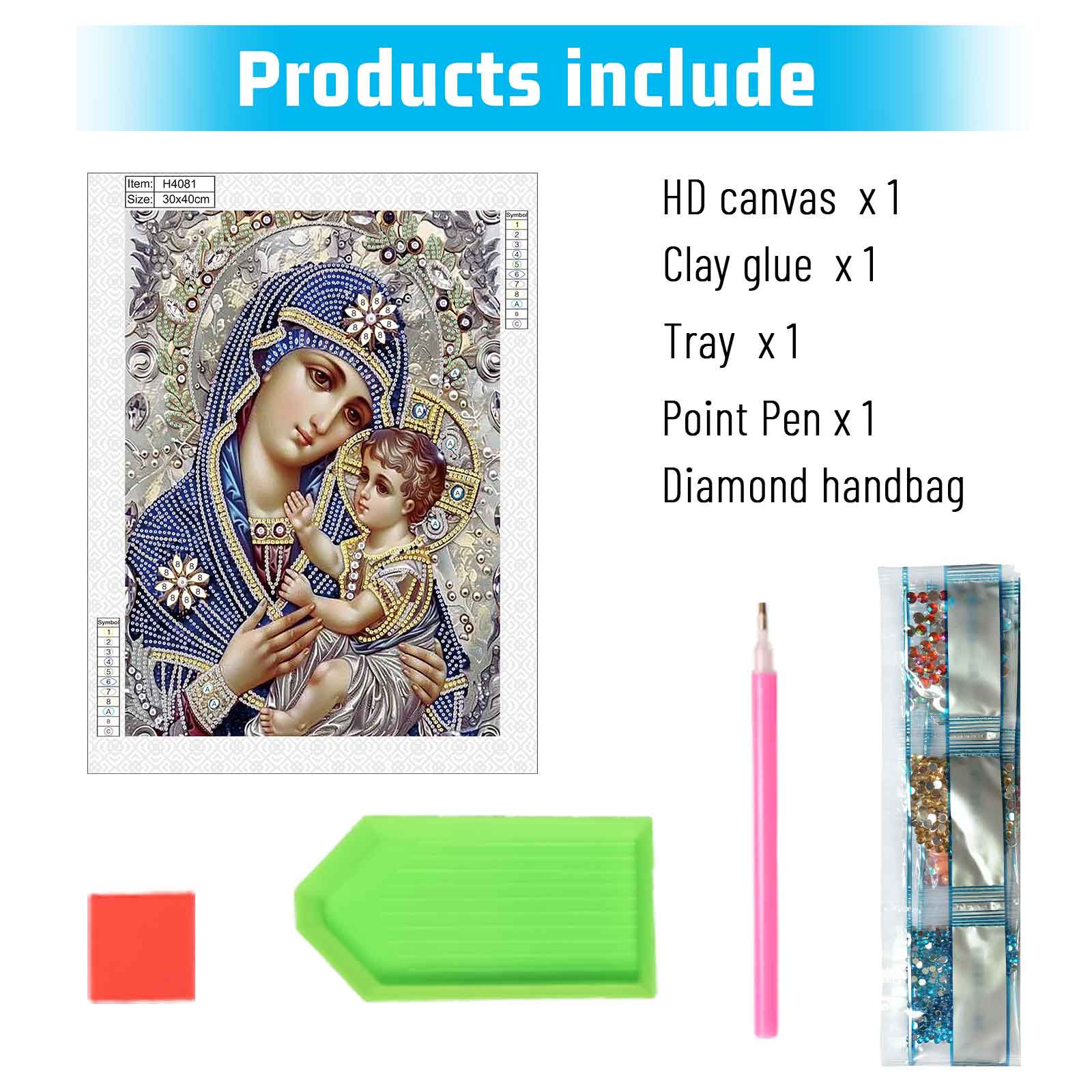 Speciale vorm Diamond Art Pain - Embroidery Icon recensie en prijs