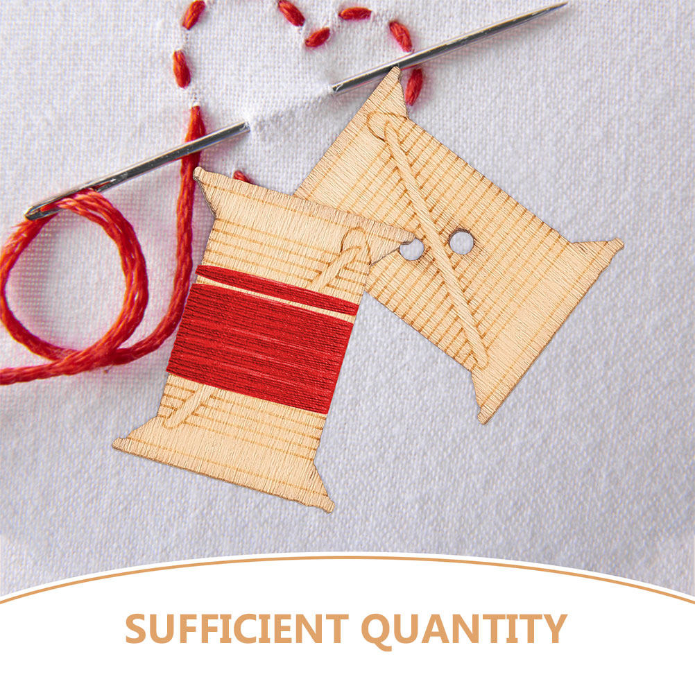 100 stuks houten borduurgaren  - Embroidery Handicraft recensie en prijs