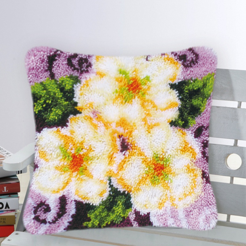 Rose Flower Latch Hook Kits DI - Printed Embroidery Kit recensie en prijs