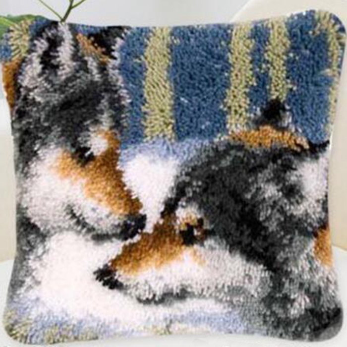 Animal Wolf Pattern Latch Hook - Printed Embroidery Kit recensie en prijs
