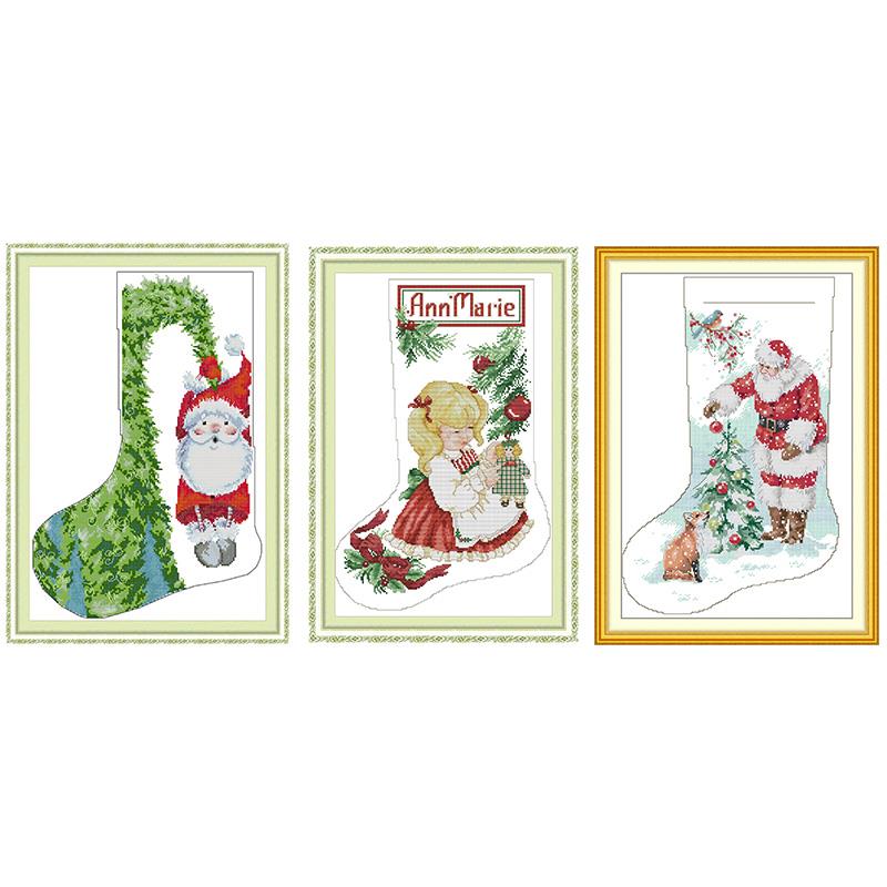 Joy Sunday Kerstsok Gestempeld - Dmc Floss Set recensie en prijs