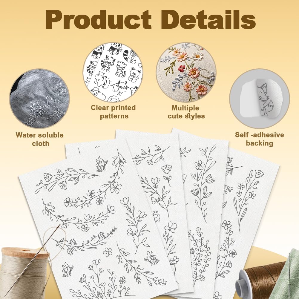Wateroplosbaar borduurstabilis - Embroidery Web recensie en prijs