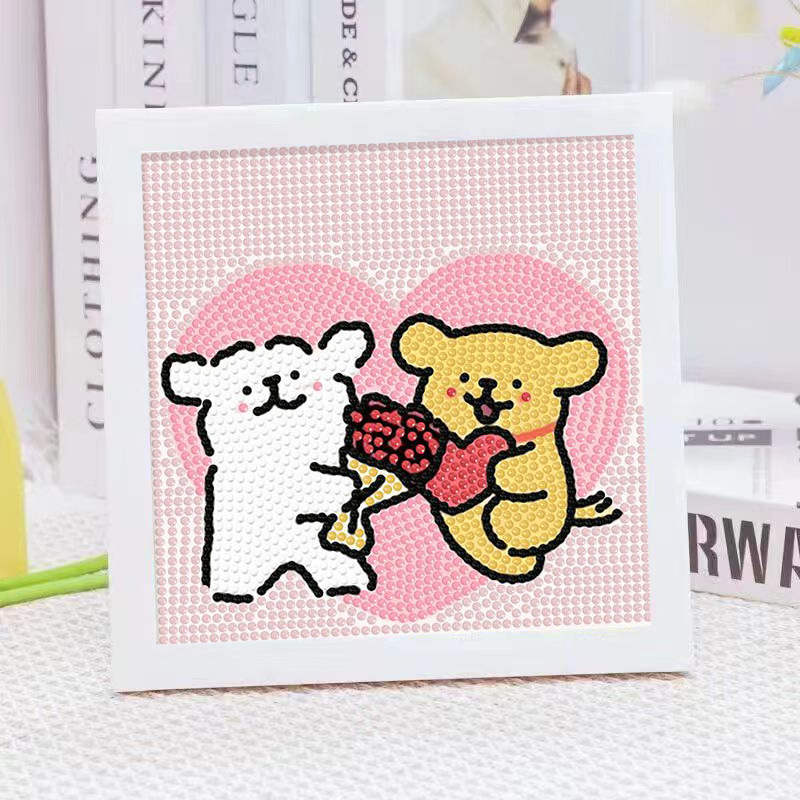 Cartoon Line Puppy Crystal Dia - Embroidery Frame recensie en prijs