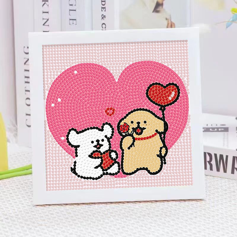 Cartoon Line Puppy Crystal Dia - Embroidery Frame recensie en prijs