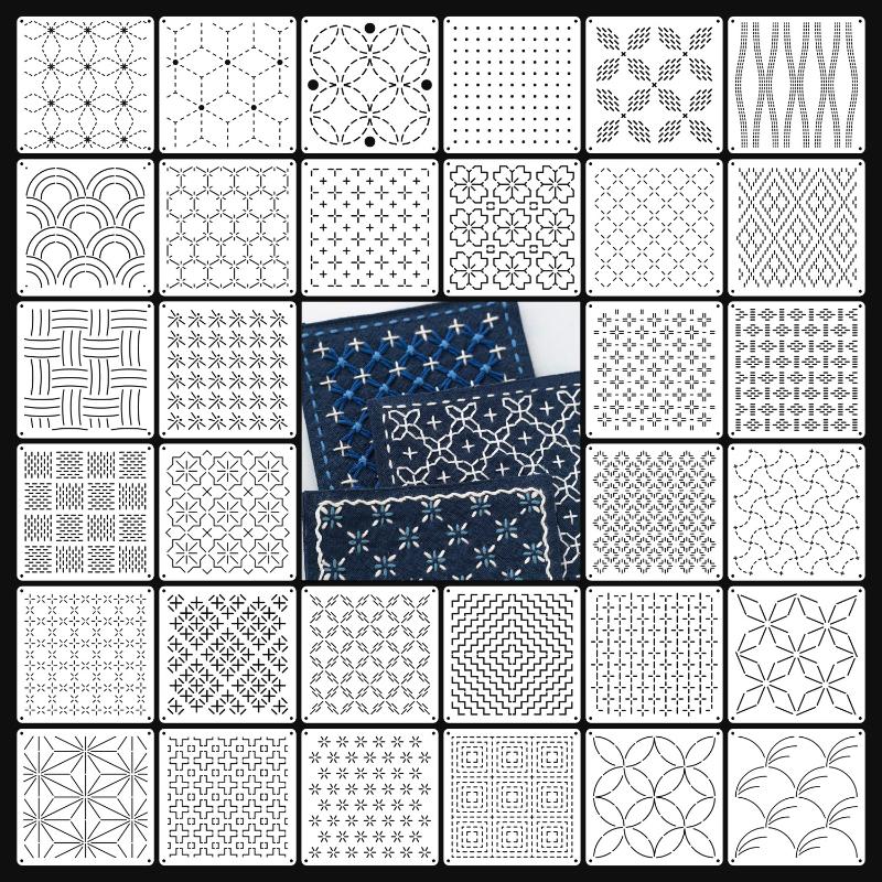 [J]9/32 stuks Sashiko borduurw - Embroidery Handicraft recensie en prijs