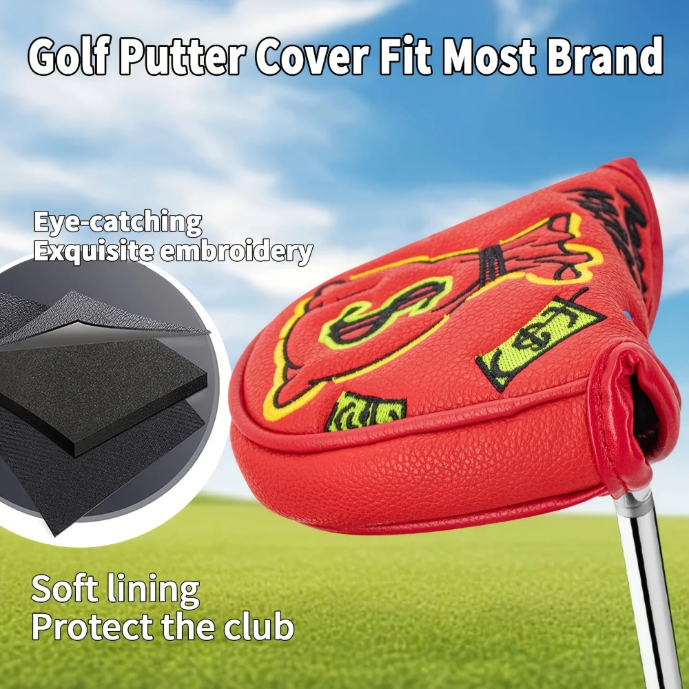 Golfputterhoes |   Halfronde P - Embroidery Red recensie en prijs