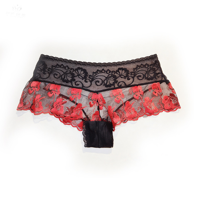 【1pcs】lingerie femme ultra hot - Embroidery Red recensie en prijs