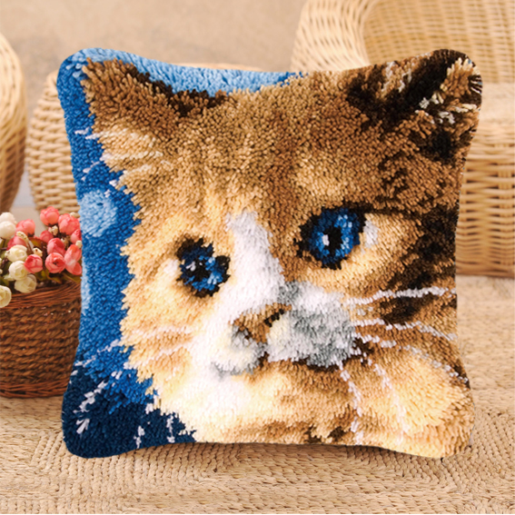 Cat Series Latch Hook Kit Matt - Printed Embroidery Kit recensie en prijs