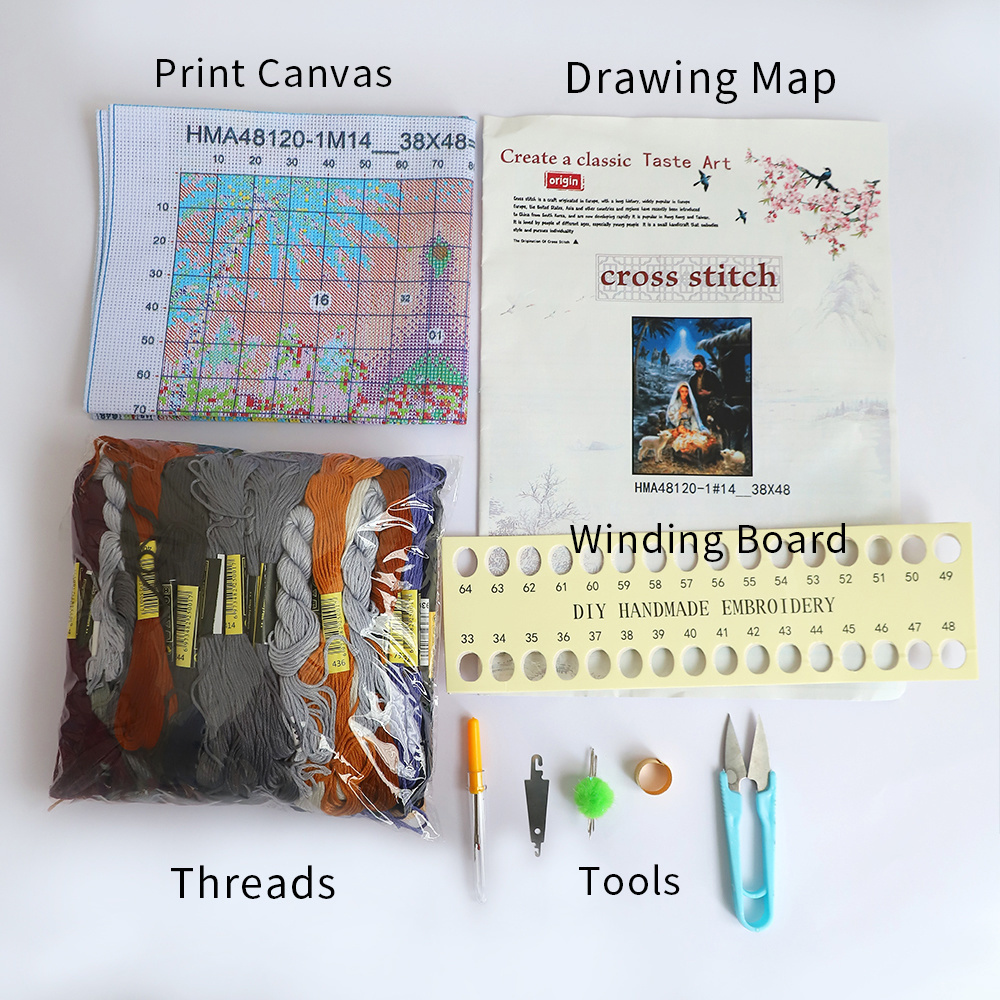 Cartoon Kids Gedrukt Canvas 11 - Dmc Floss Set recensie en prijs