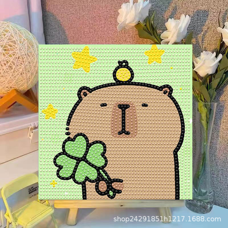 Cartoon Capibala Crystal Diamo - Embroidery Frame recensie en prijs