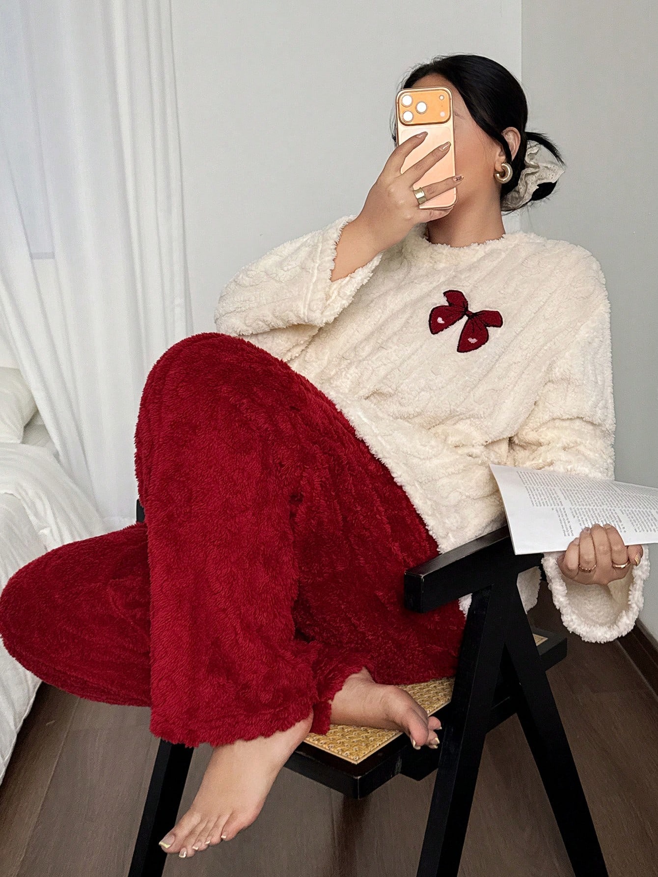 Plus Size 1XL-5XL Vrouwen Herf - Embroidery Red recensie en prijs